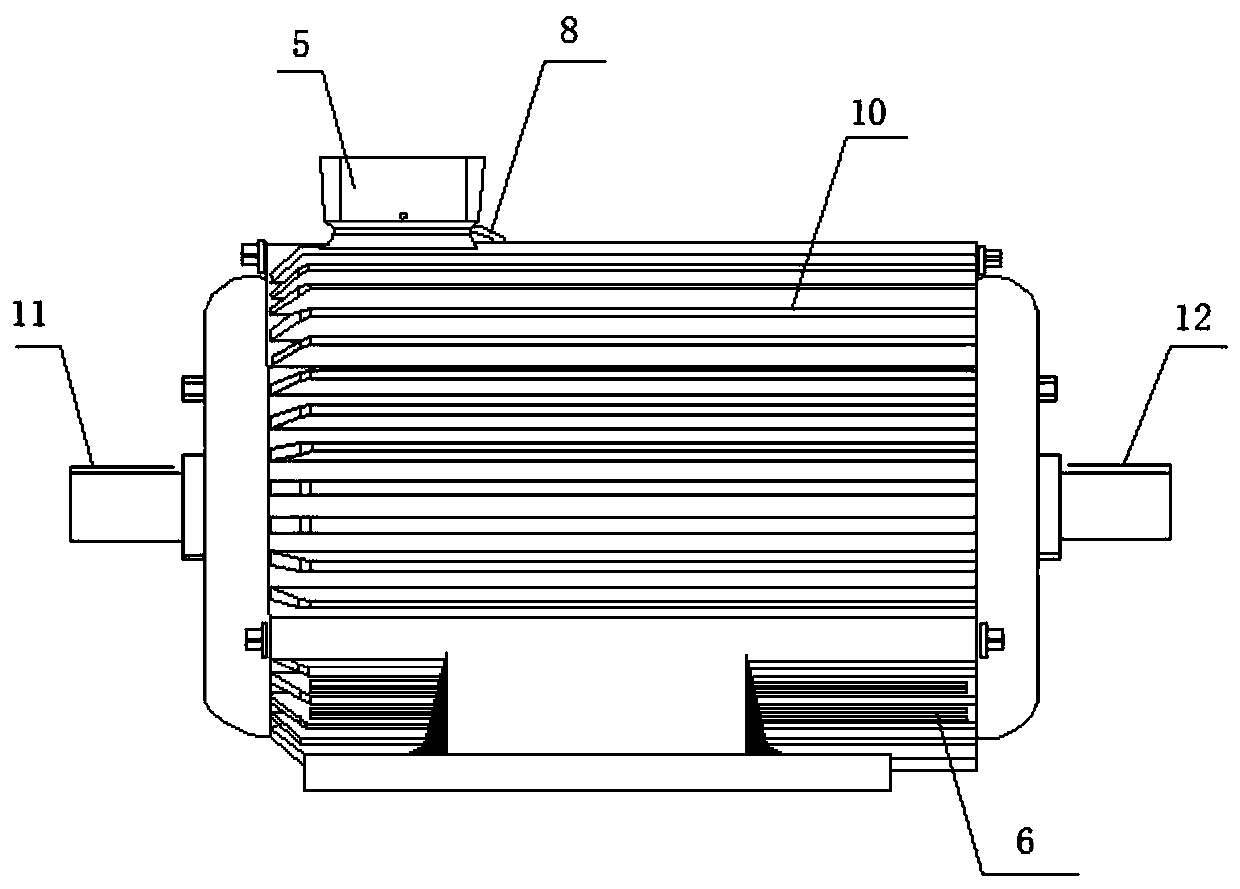 Double-shaft independent regulation and control motor