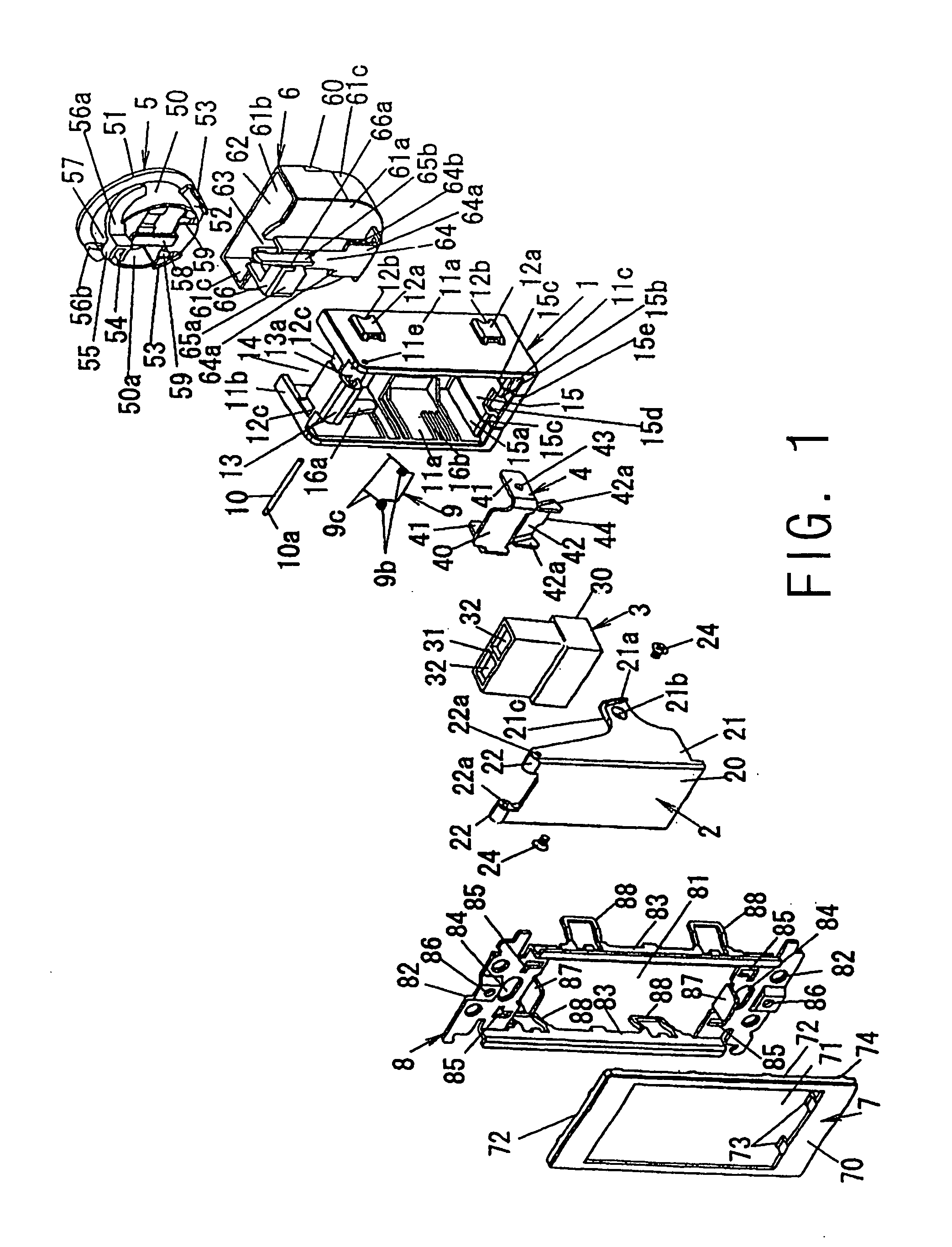 Wiring device for optical fiber