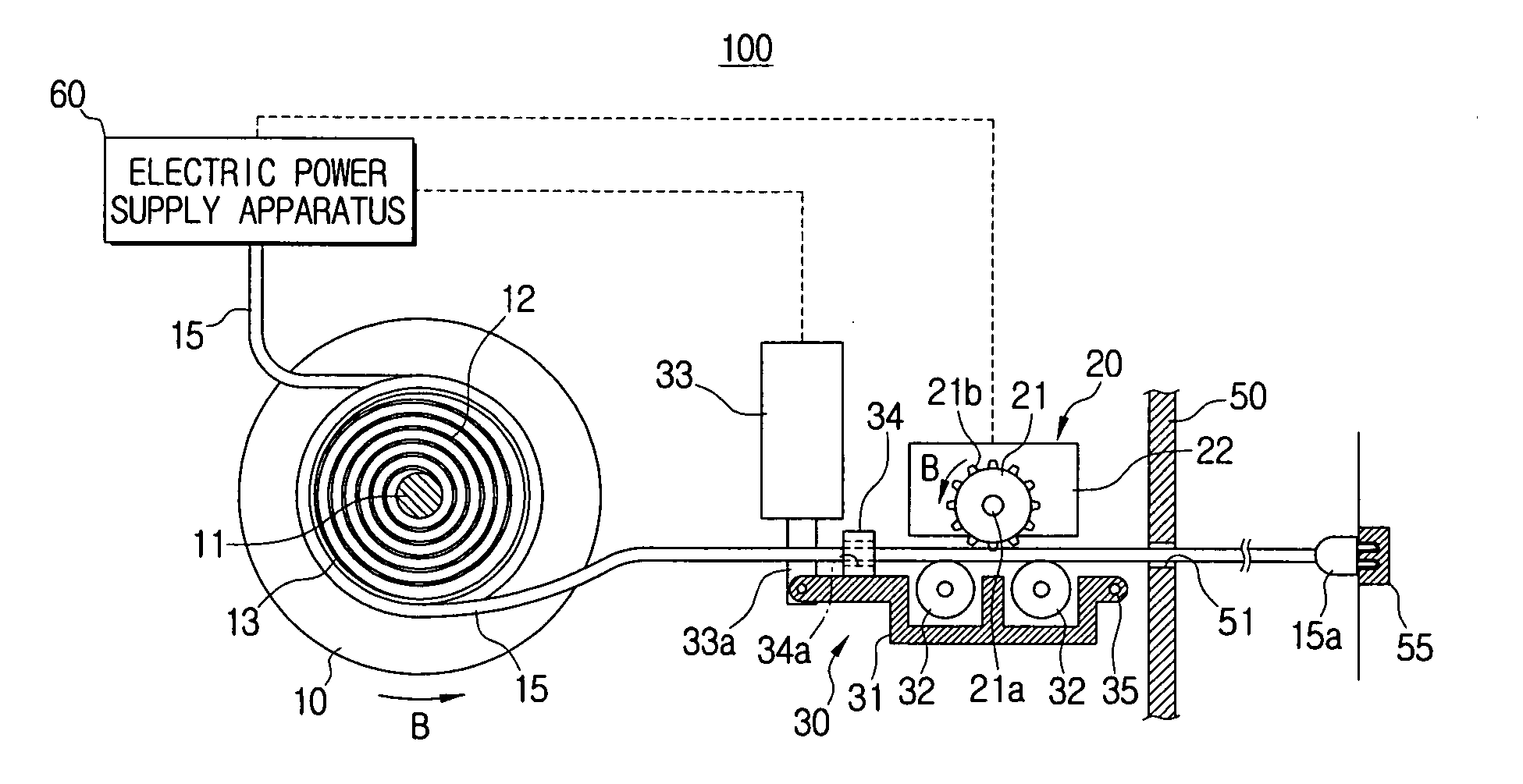 Cord reel assembly and vacuum cleaner having the same