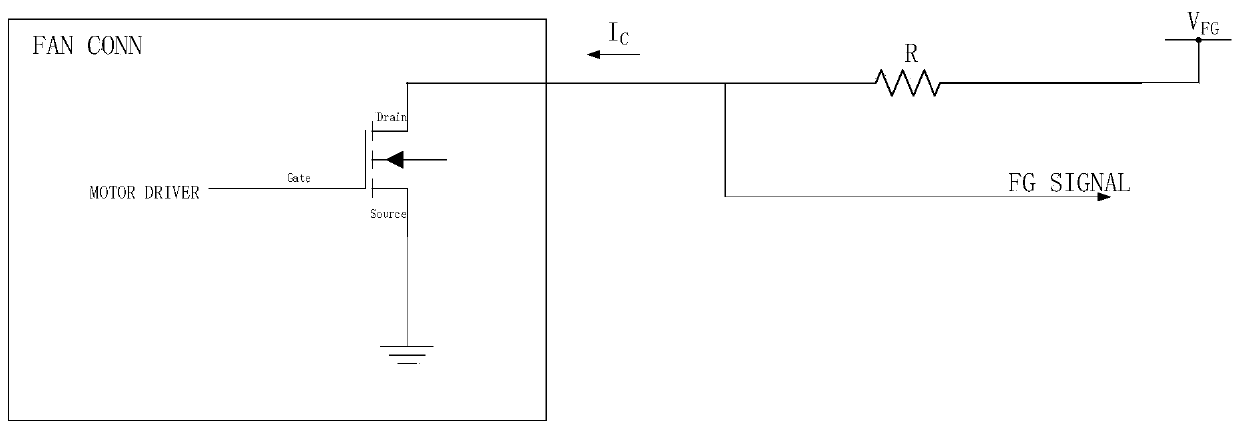 System for preventing fan rotating speed signal current from flowing backwards