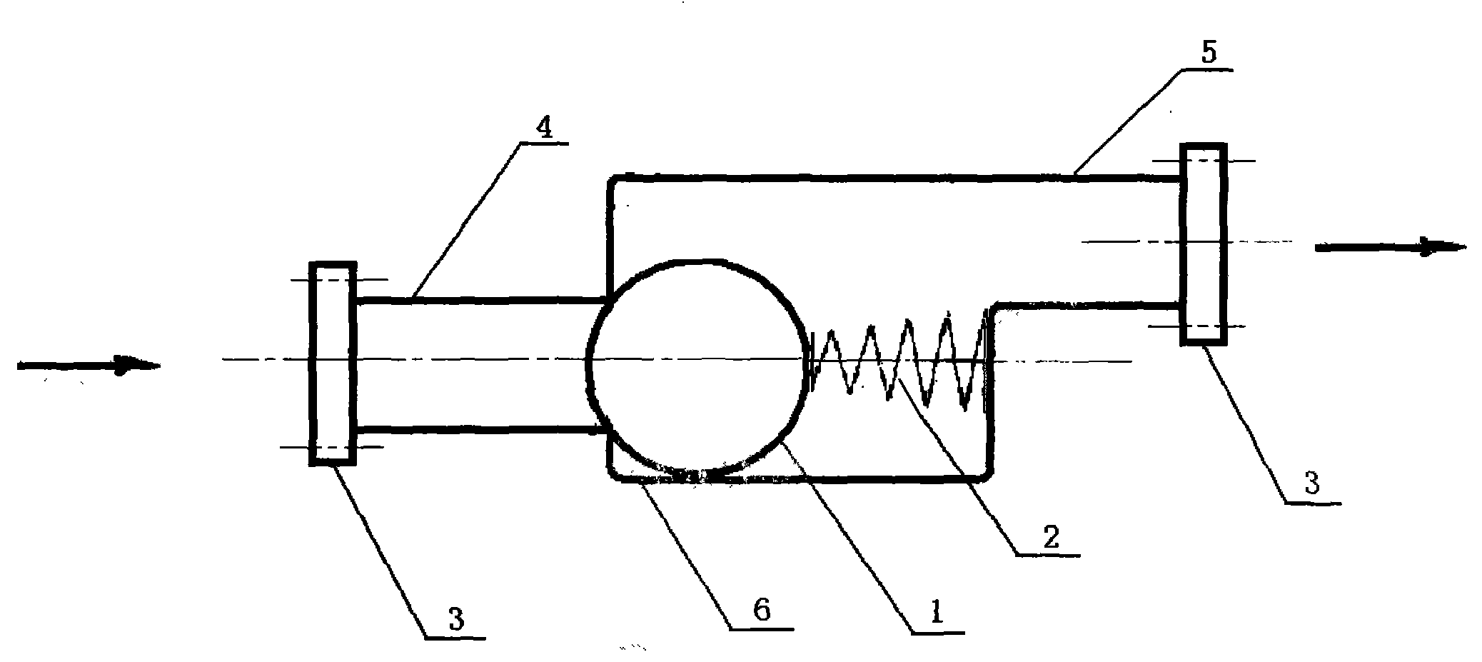 Air check valve device for exhaust pipe of automobile