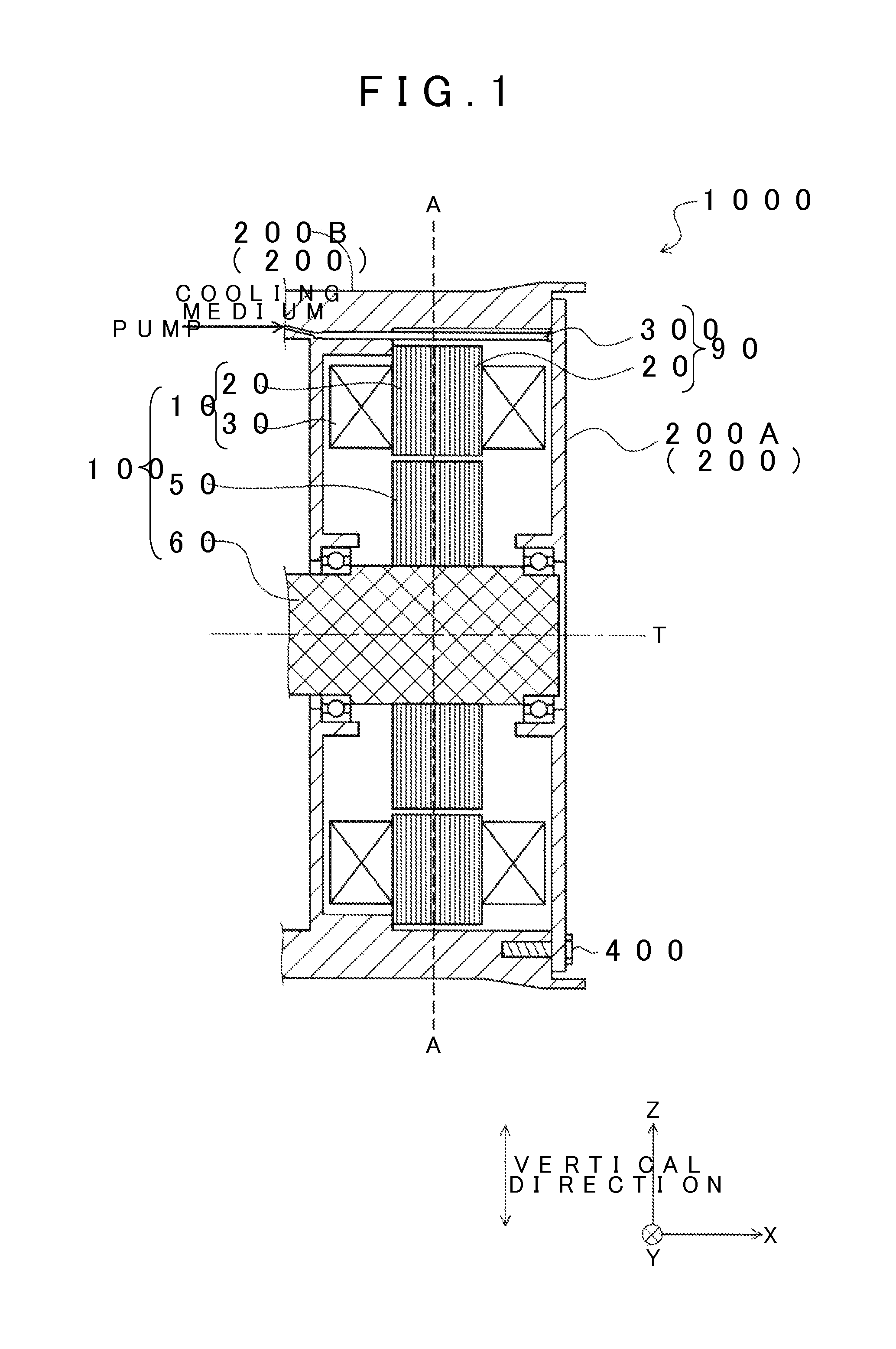 Stator cooling device