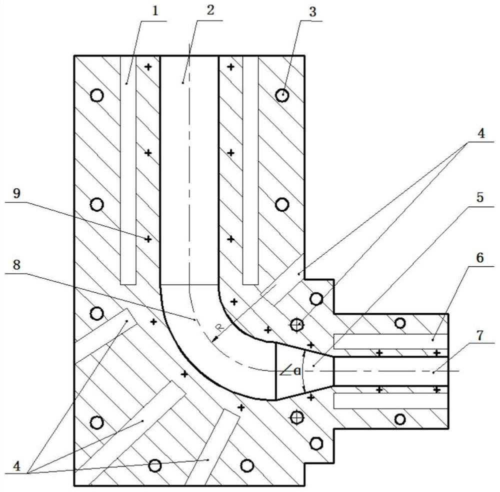 Preparation method and extrusion die of bismuth telluride-based thermoelectric material