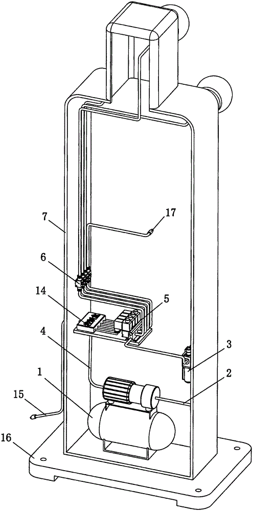 Pneumatic boxing trainer and control method thereof