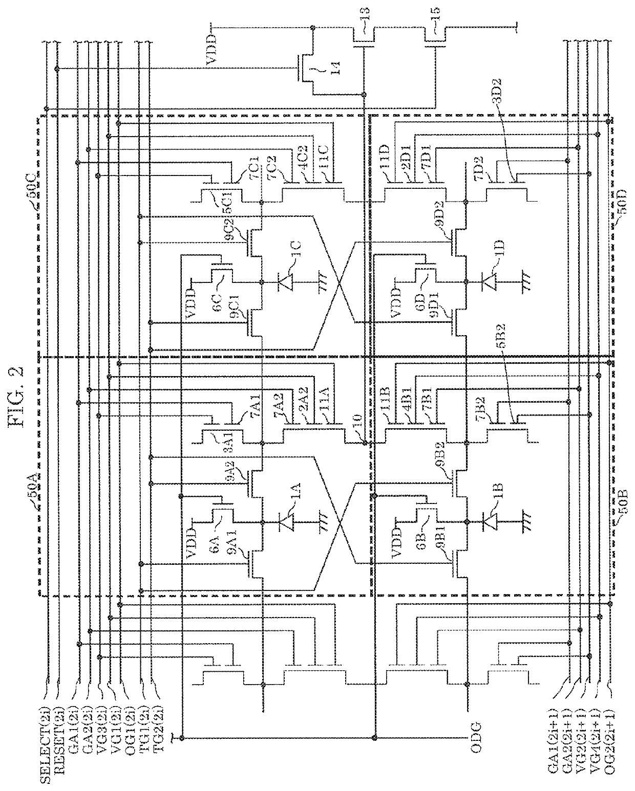 Solid-state imaging device having increased distance measurement accuracy and increased distance measurement range