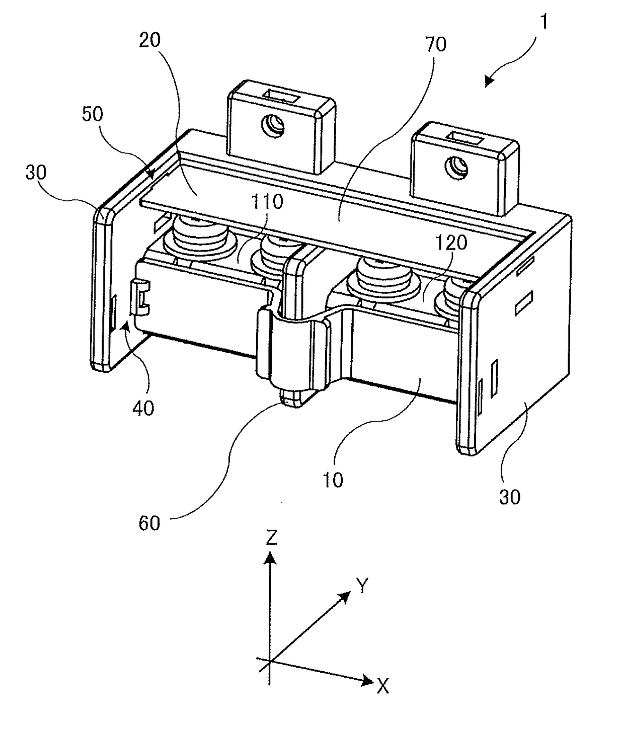 Terminal block with a terminal cover