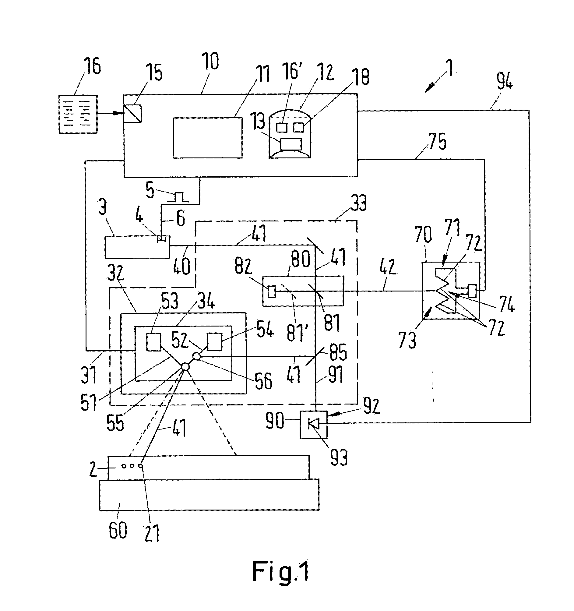 Method and device for laser marking with grey level calibration