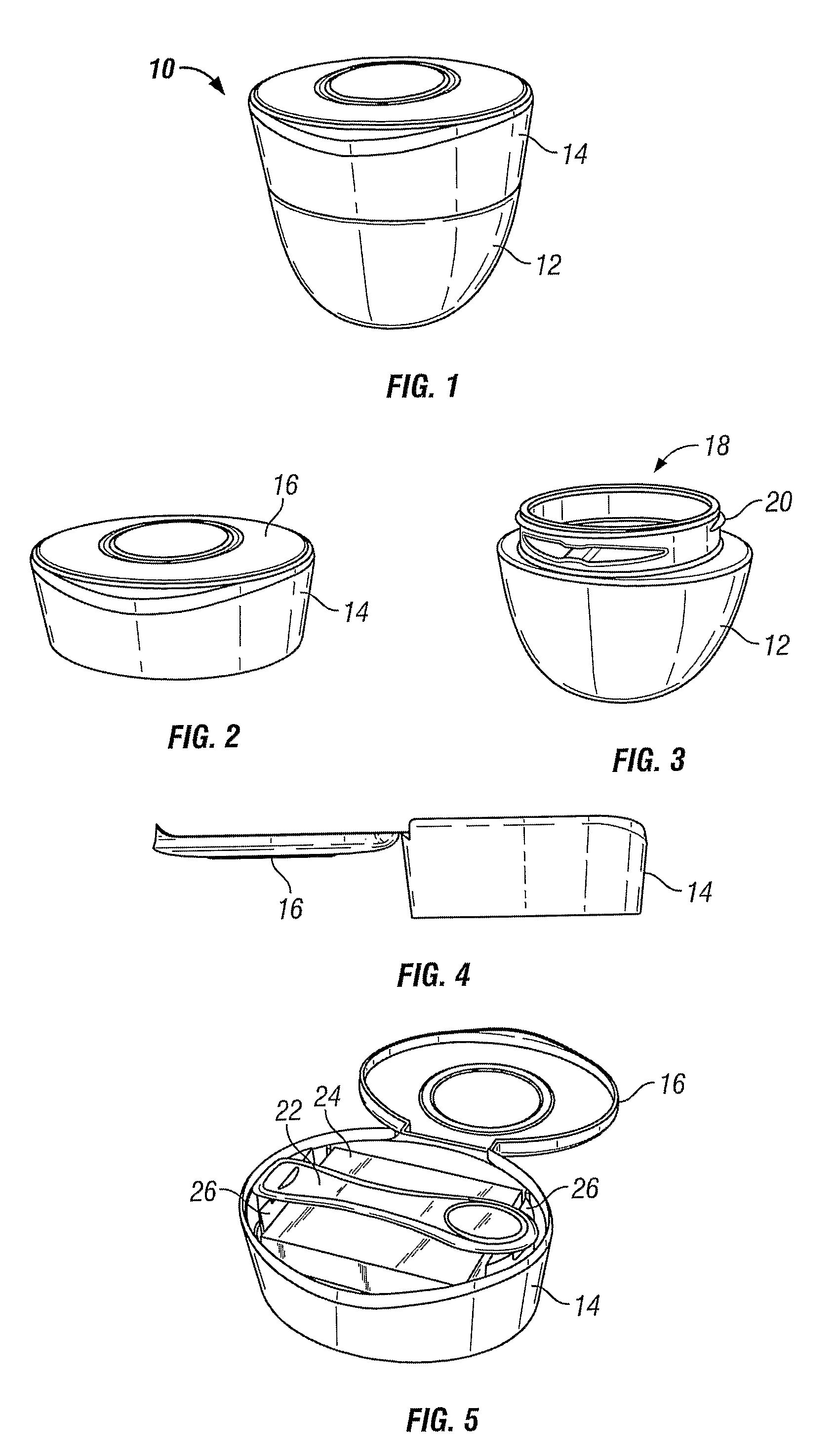 Receptacle for personal care composition