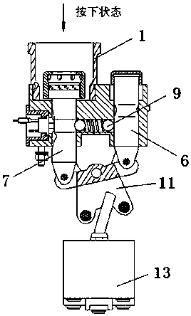 A kind of elastic limit mechanism