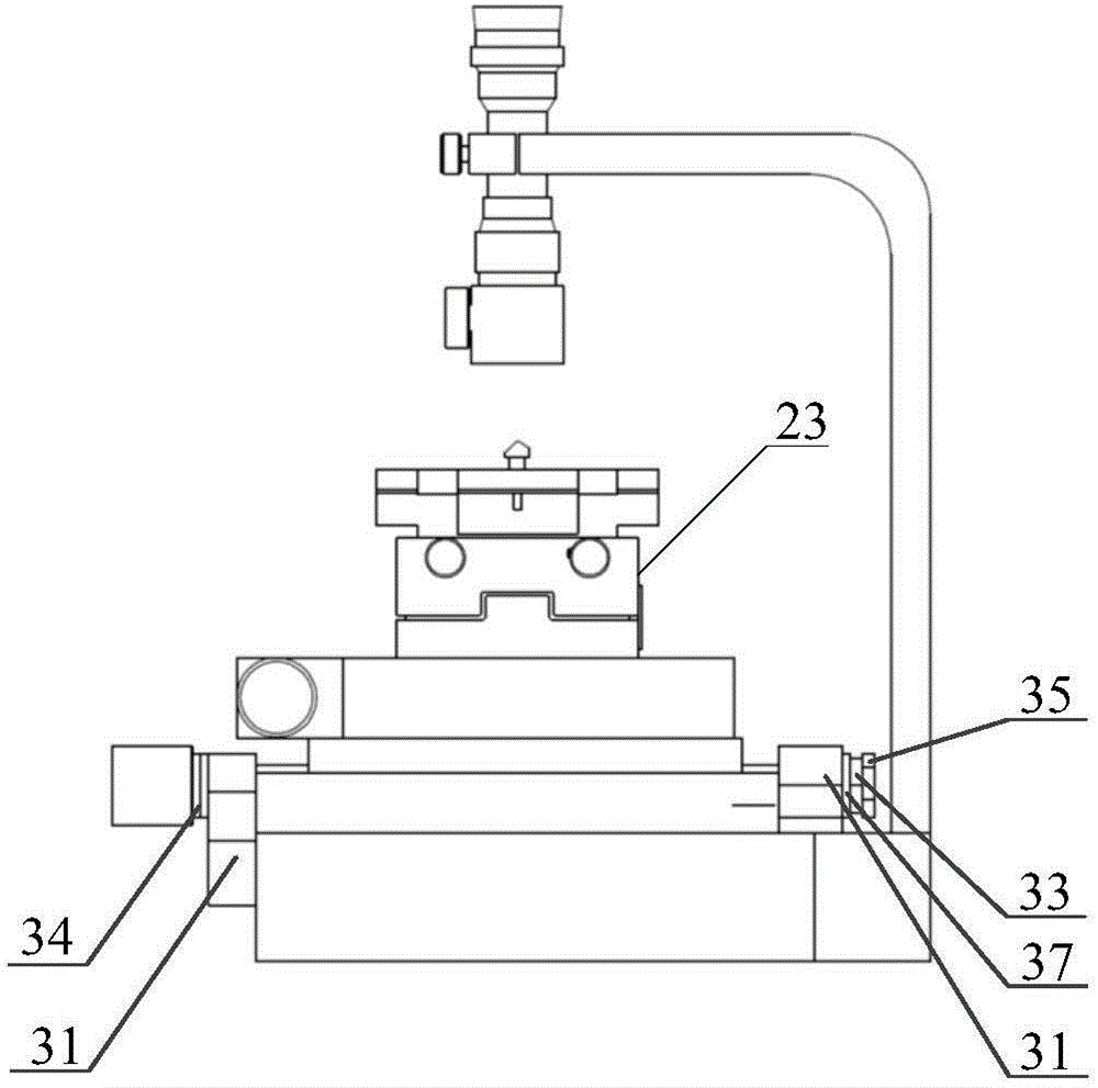 Measurement device and measurement method for azimuth angle of grating scriber