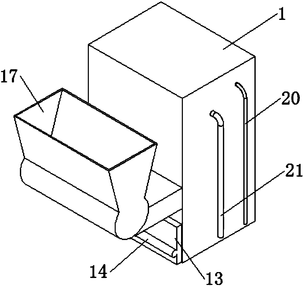 Environment-friendly type biomass solid fuel combustion boiler