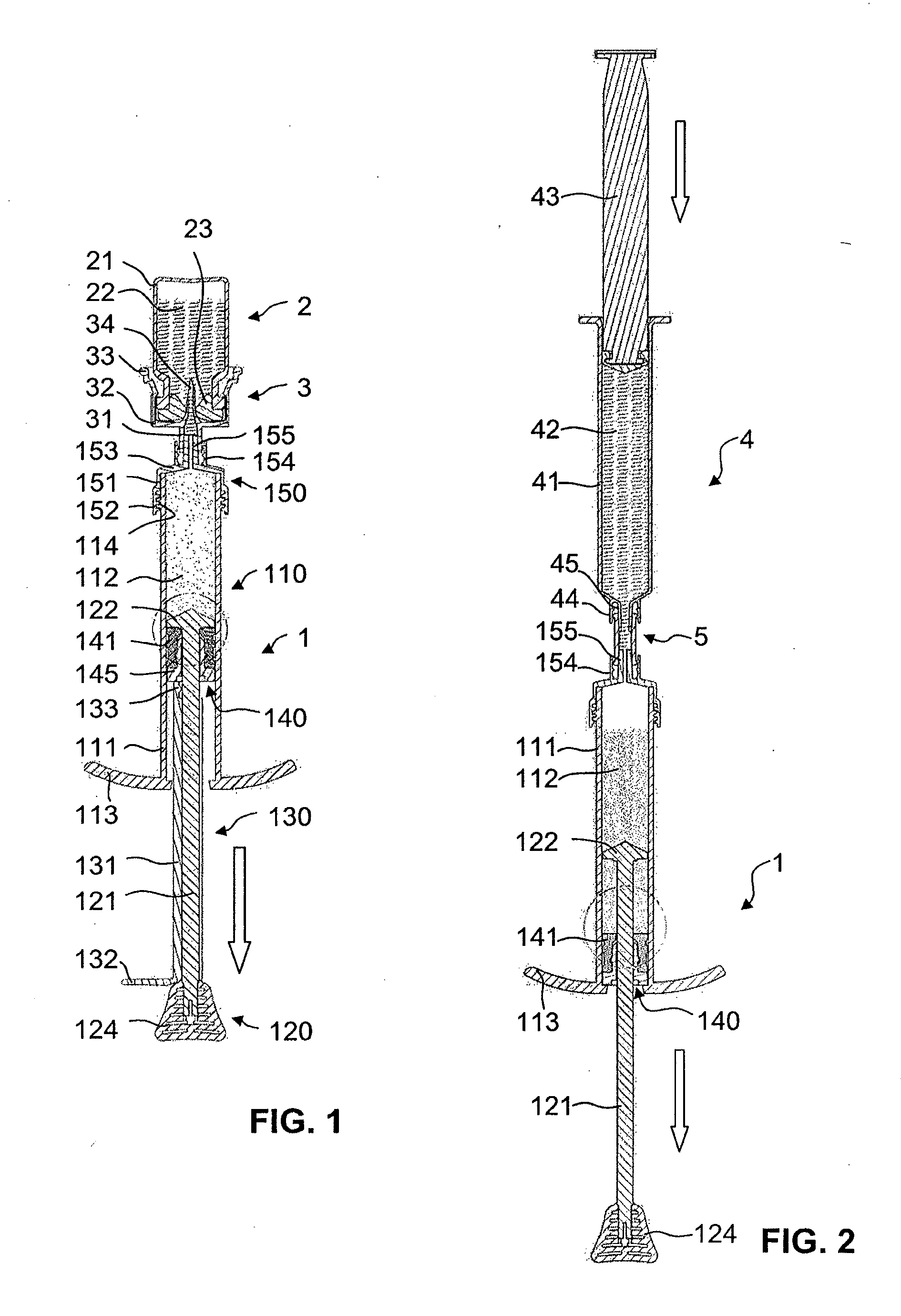 Combined mixing and discharging device