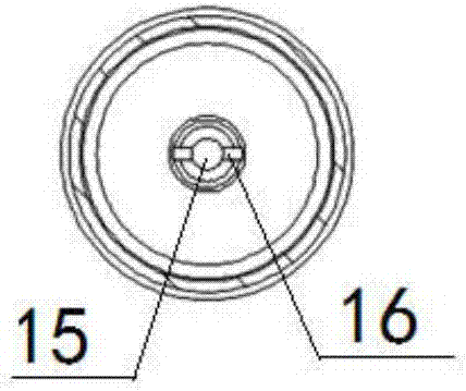 Eccentric self-air discharging drip bucket