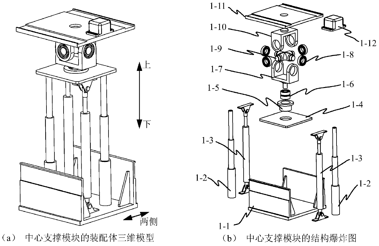 Modular combined motion platform used for stability training and amplitude limiting random motion planning and control method