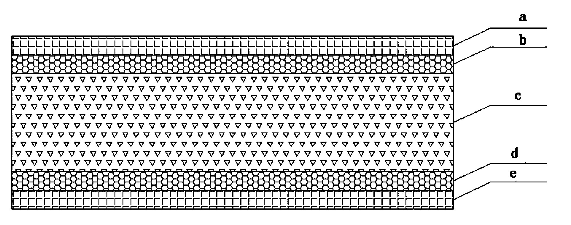 Carbon fiber cloth reinforced type wood-plastic composite material and preparation method thereof