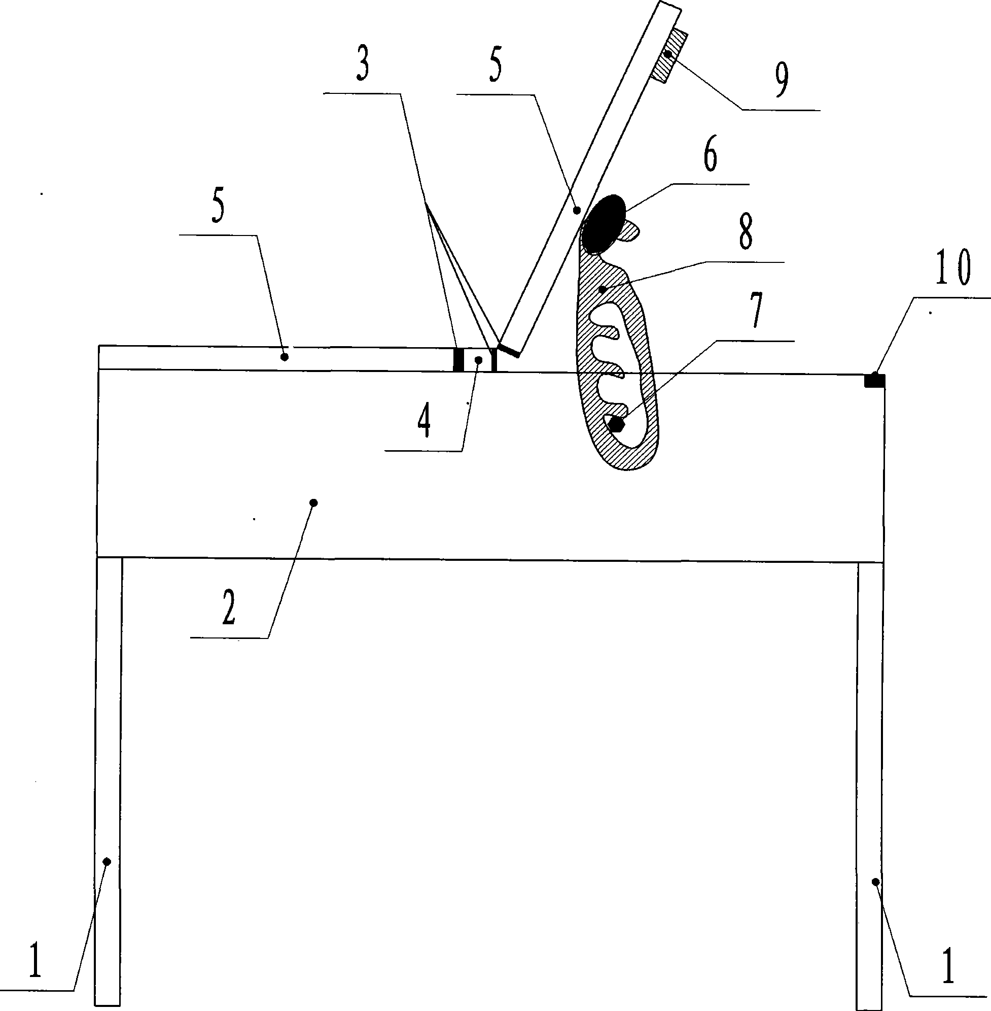 Anti-myopia gesture-correction multifunctional desk