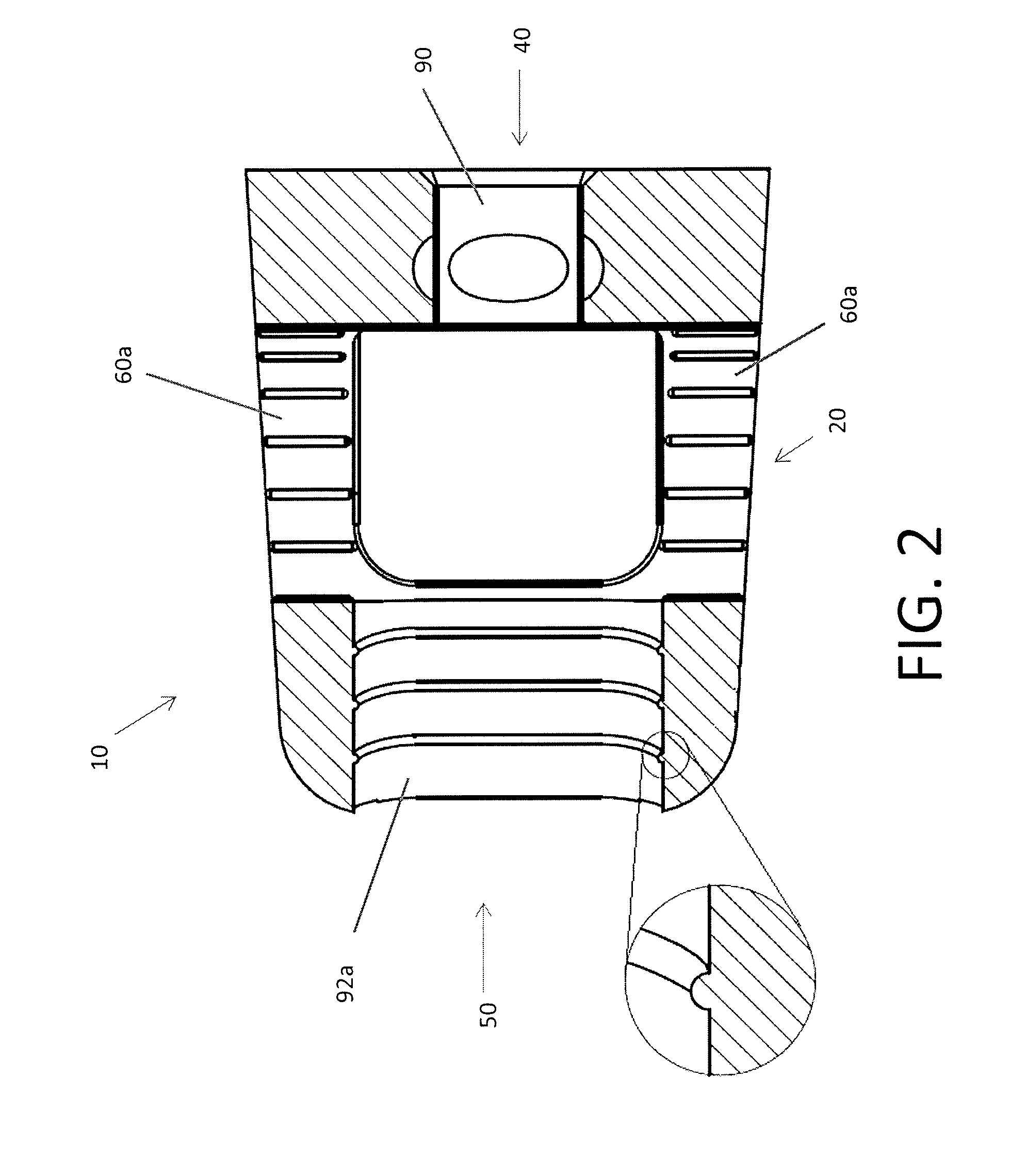 Process of fabricating implants having internal features for graft retention and load transfer between implant and vertebrae