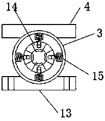 Motor rotating shaft protection device