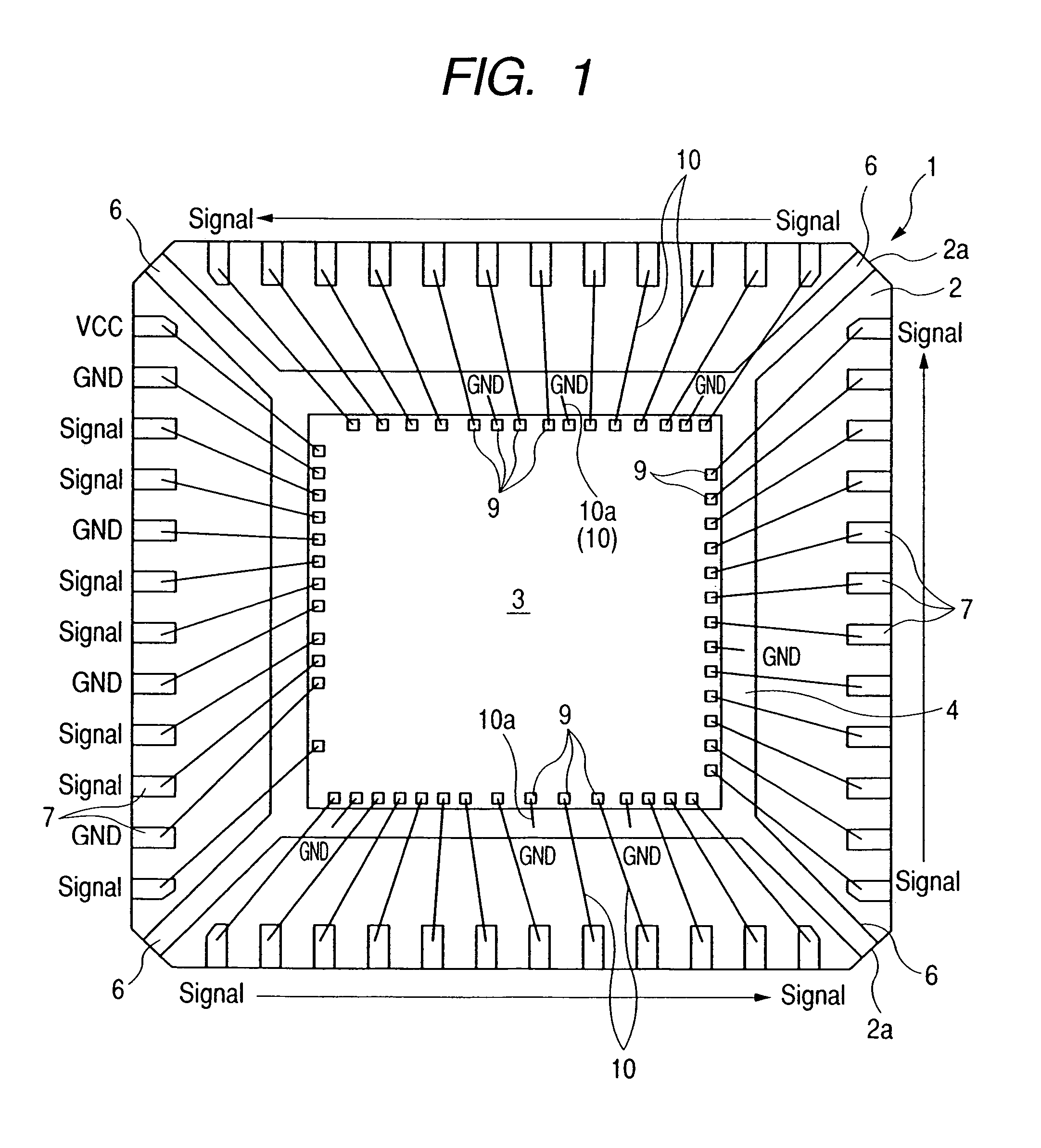 Semiconductor device with electrically isolated ground structures