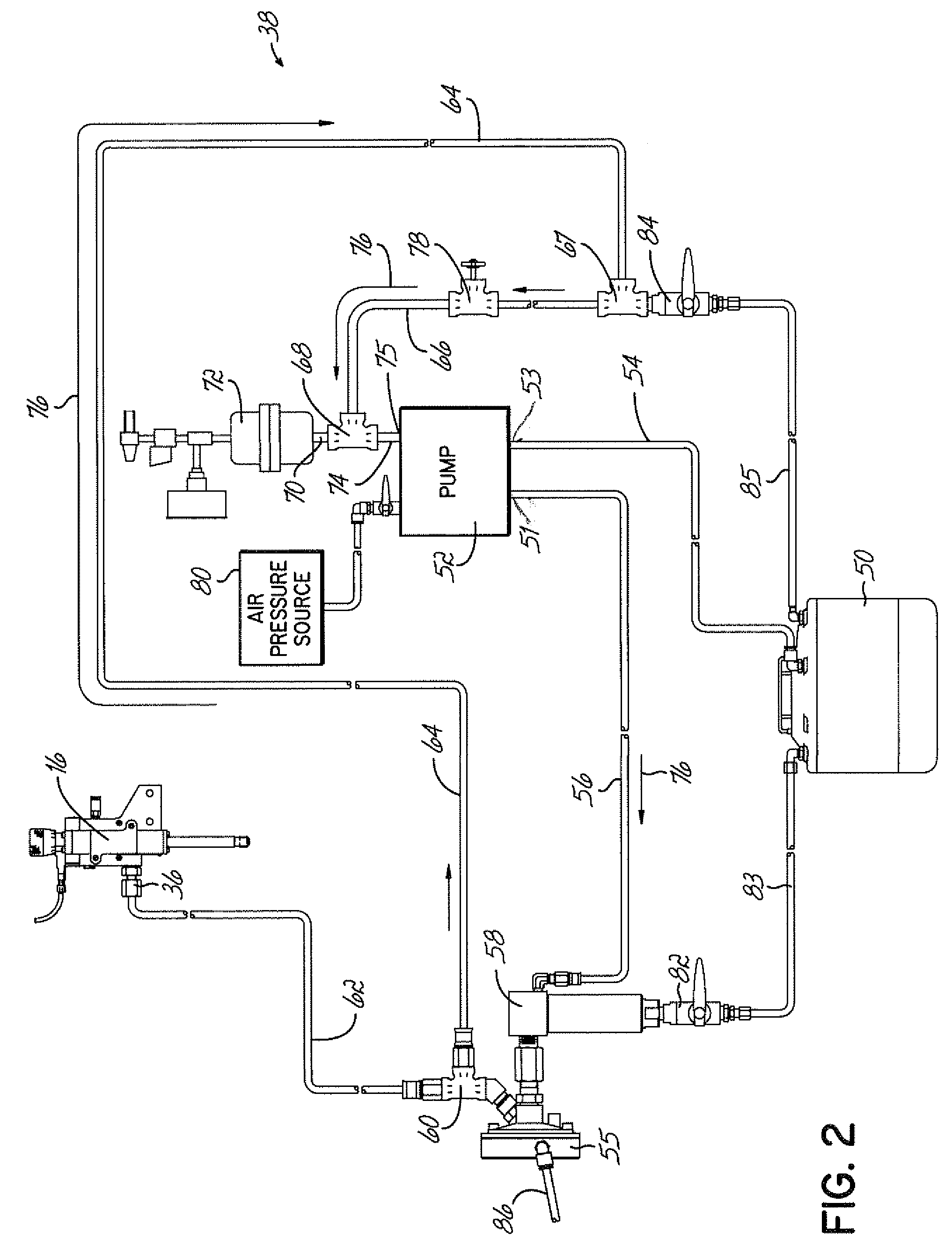 Closed-loop bubble elimination system and methods for applying a conformal coating material to a substrate