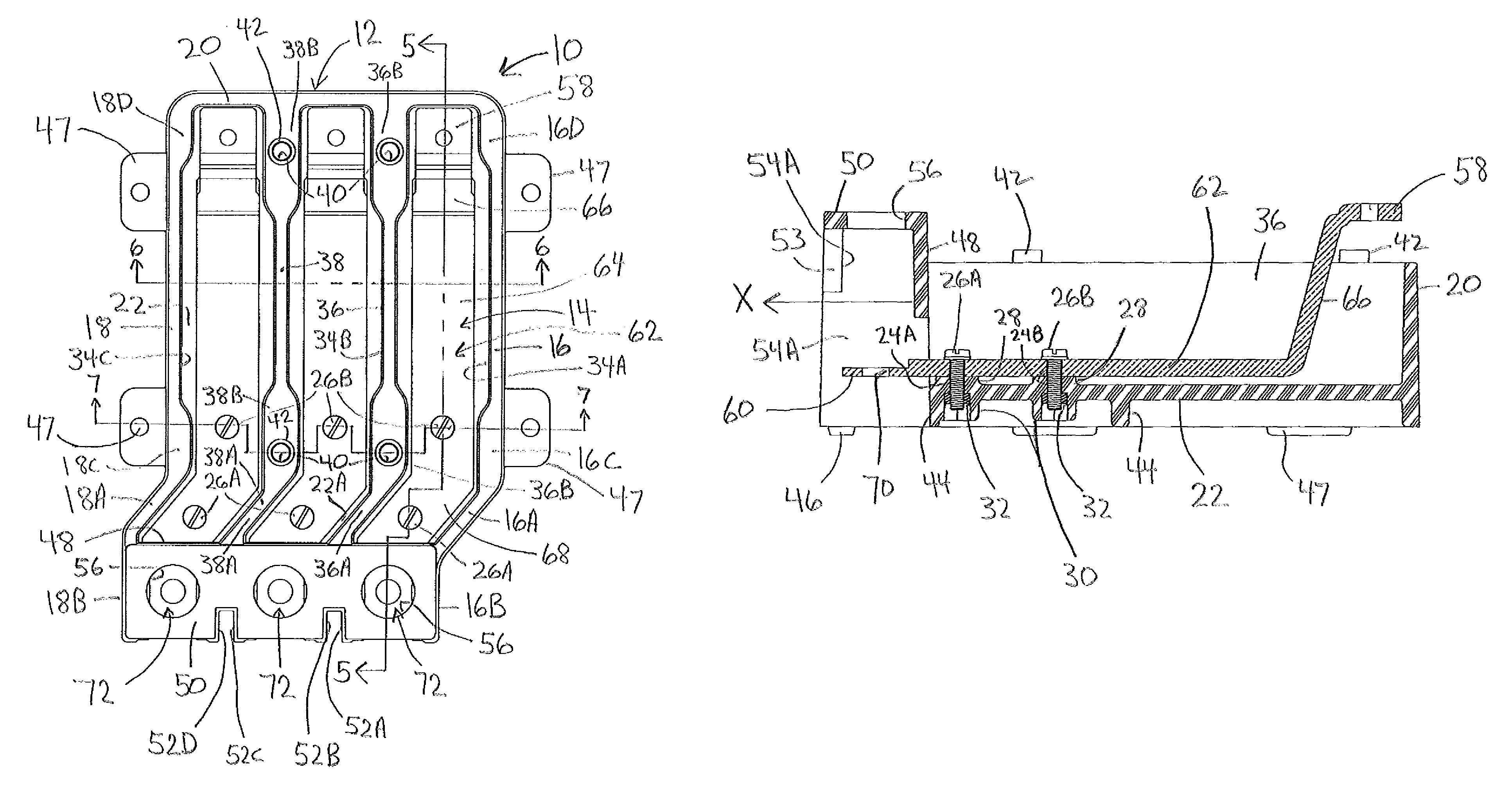 Terminal reversing block