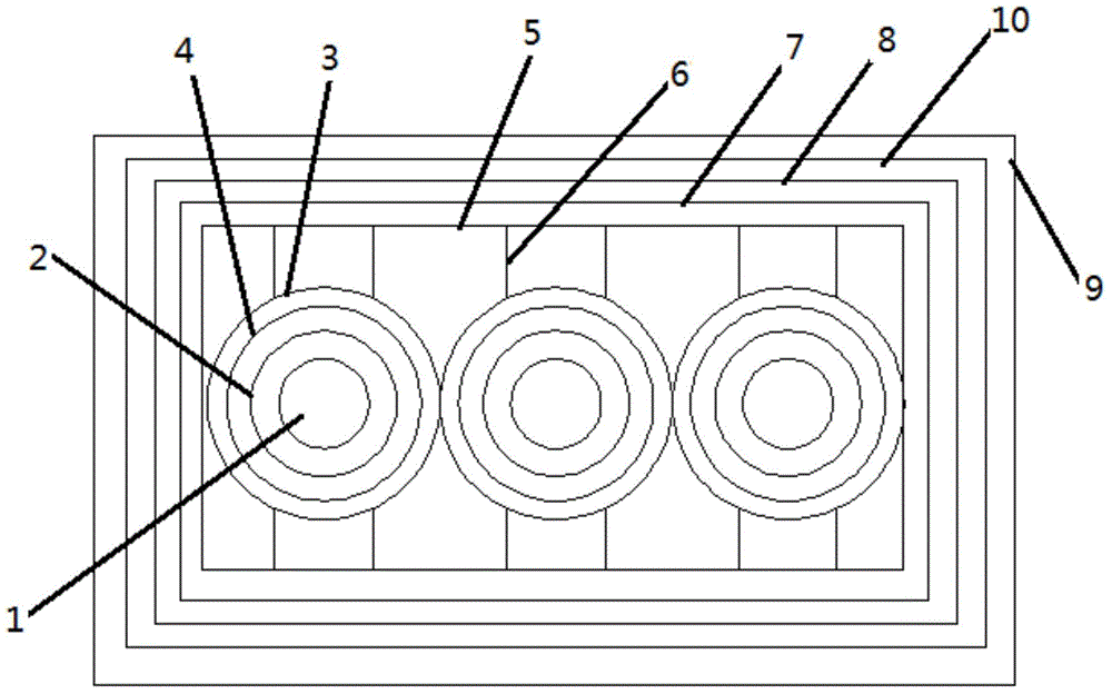 Control cable of flat structure