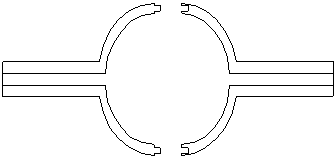 Two-piece ceramic bulb shell and manufacturing method thereof