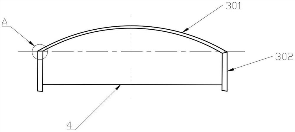 Straight wall micro arch roadway and chamber U steel support technology