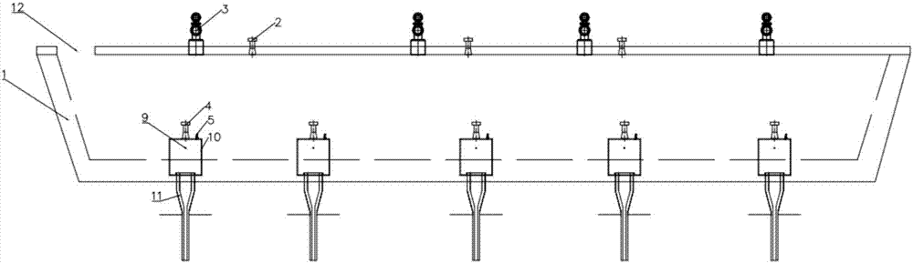 Secondary liquid slag temporary storage system with flow temperature monitoring and controlling functions