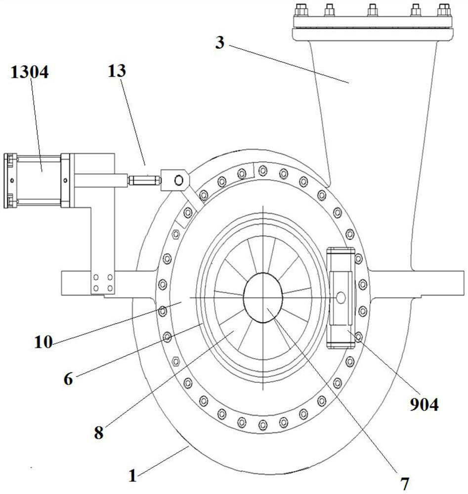 Centrifugal compressor basic level testing device capable of being adjusted in combined mode