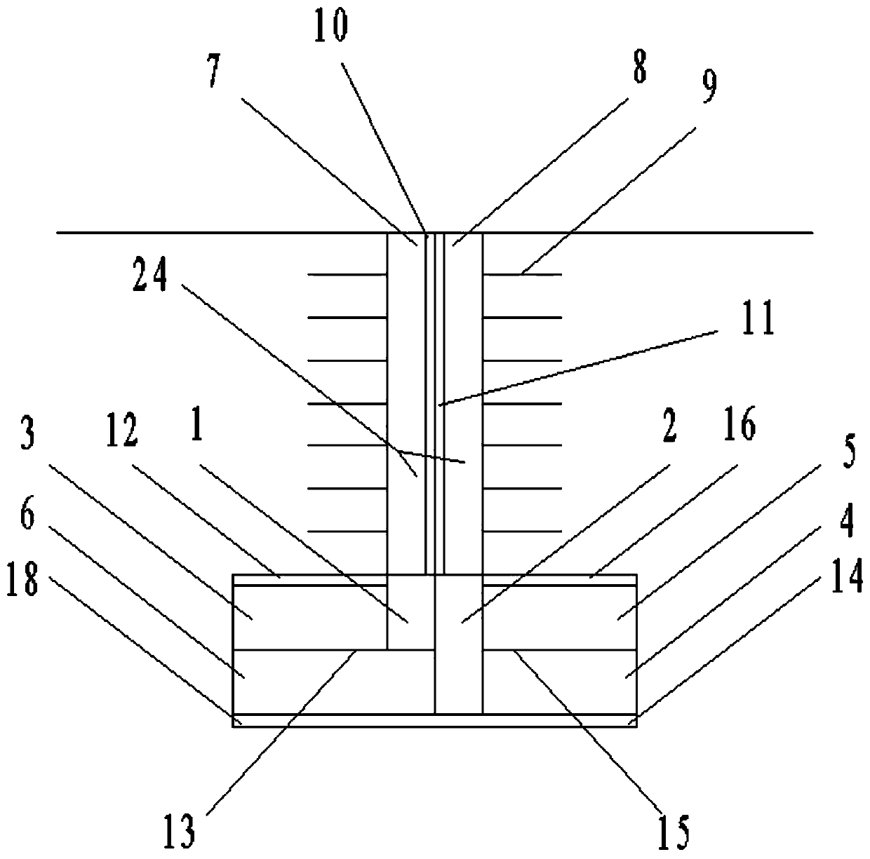 Subway tunnel shaft entering construction method and construction shaft supporting structure in loess area