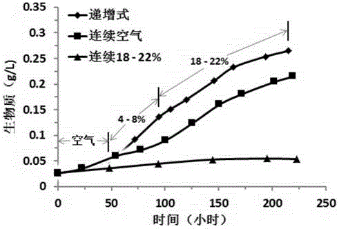Culture method for improving microalgae carbon fixing and oil producing capacity