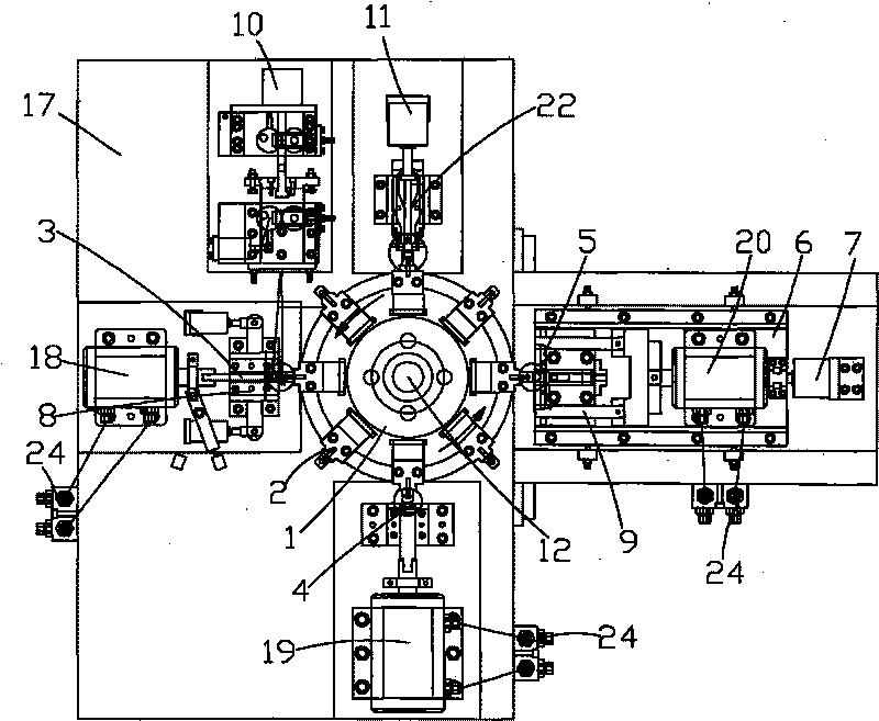 Four-position full automatic locker moulding machine and method thereof