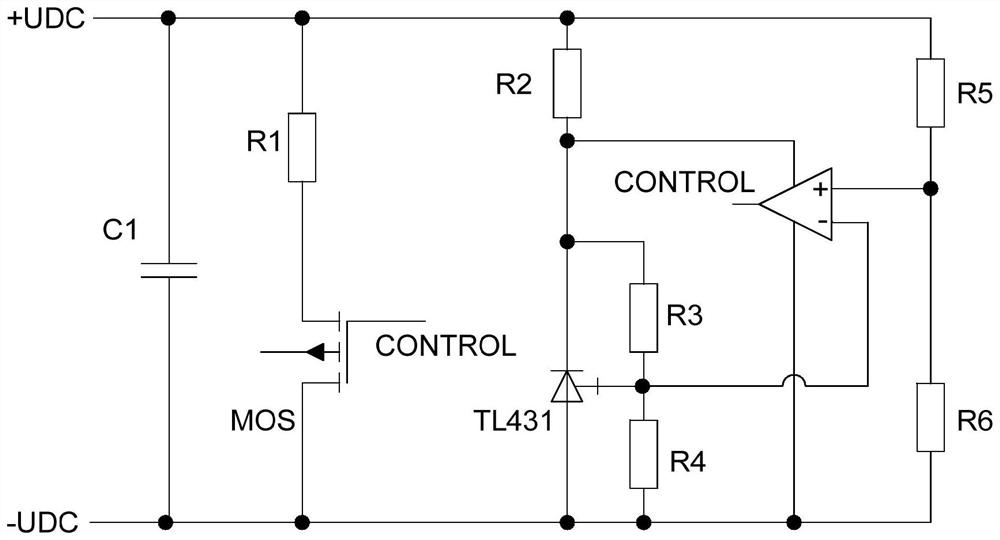 Discharge control device and method for bus capacitor and electric control equipment