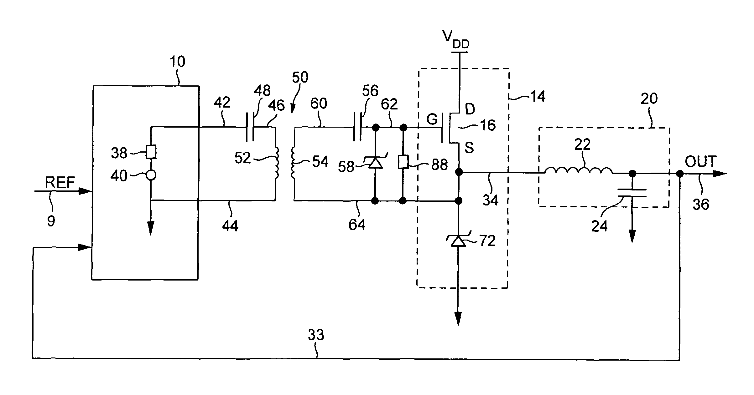 Switch mode power supply for envelope tracking