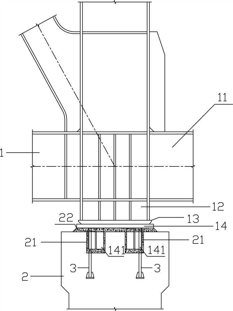Roll-on/slide-off mounting method of large steel structure truss