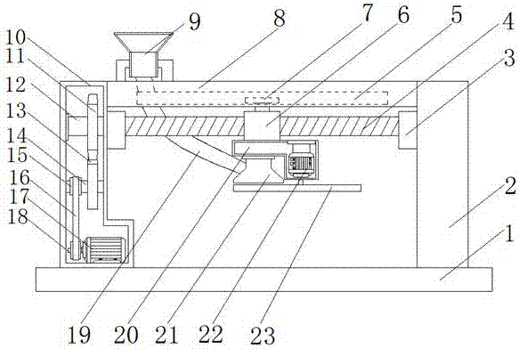 Cattle and sheep breeding automatic feed provisioning device