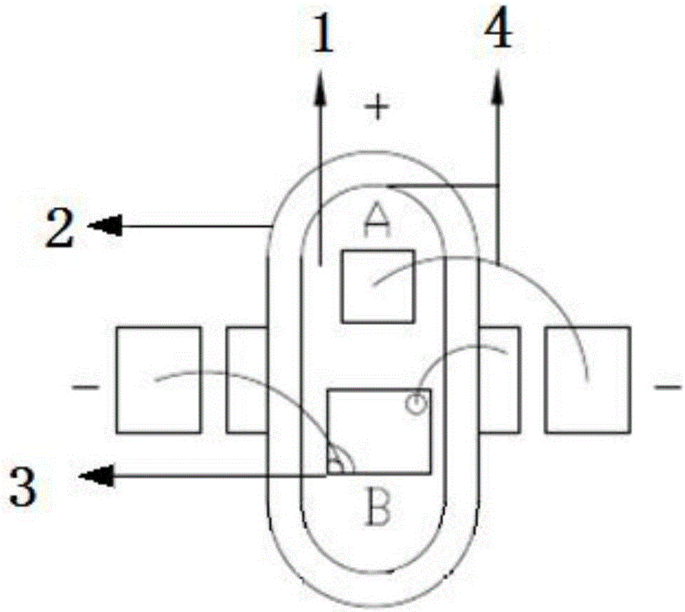 Double-color in-line LED lamp bead