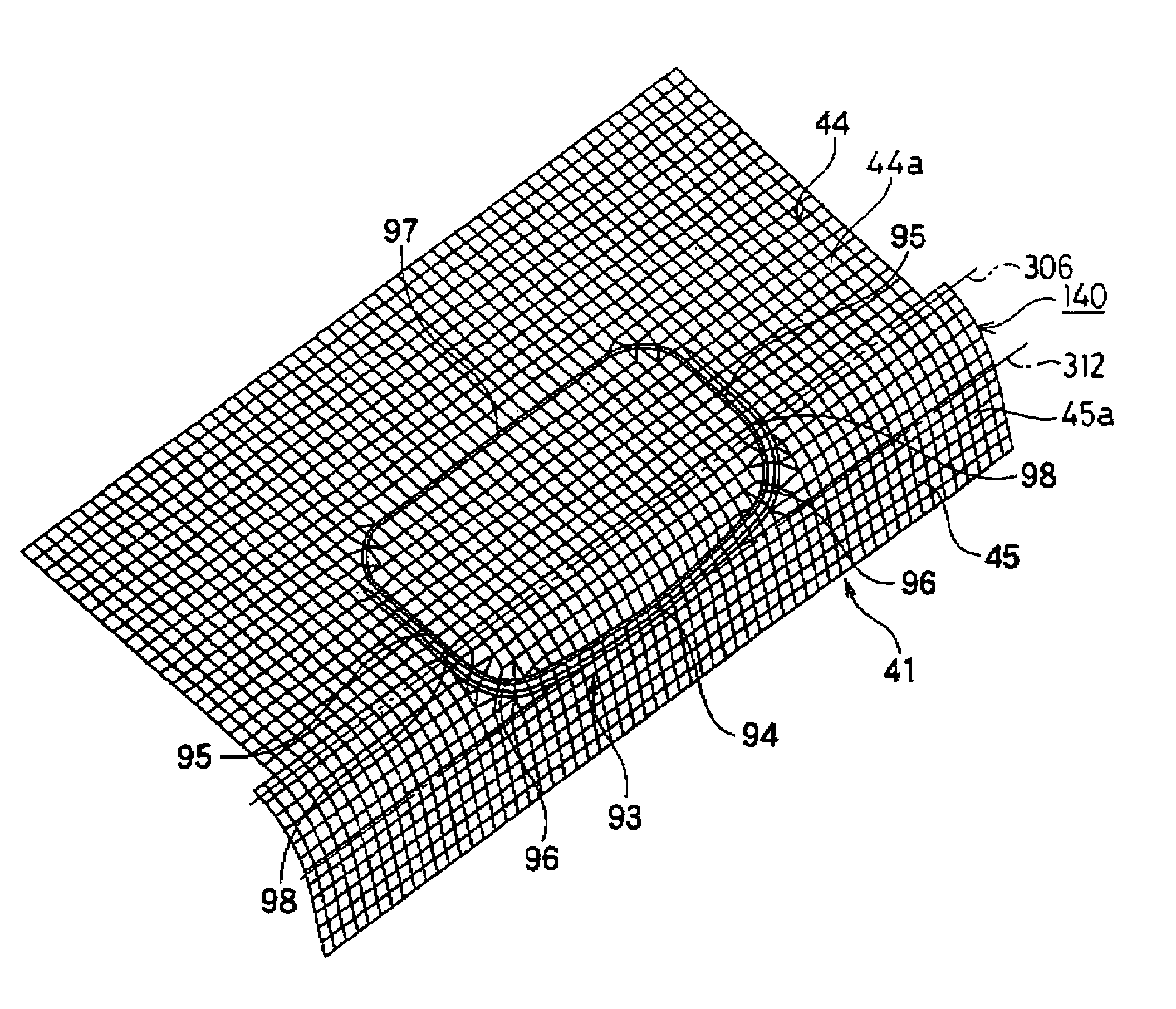 Cover structure for air bag device