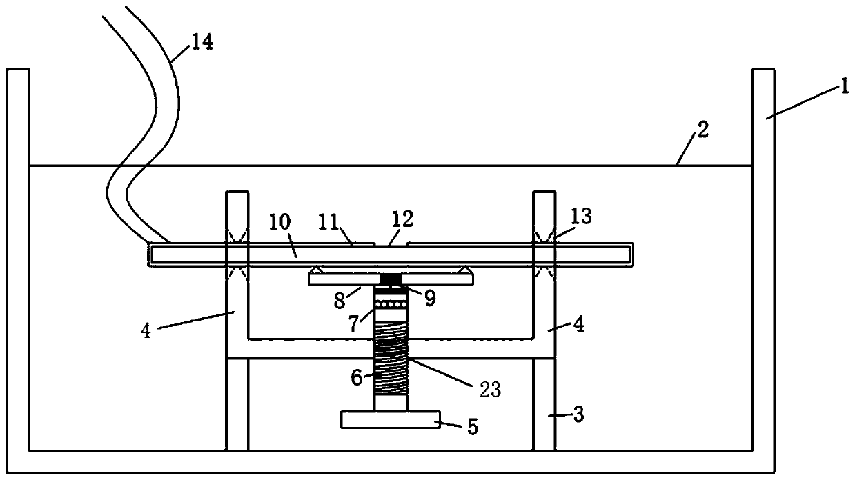 Auxiliary device and method for detecting rust resistance of reinforcing steel bar under pure bending