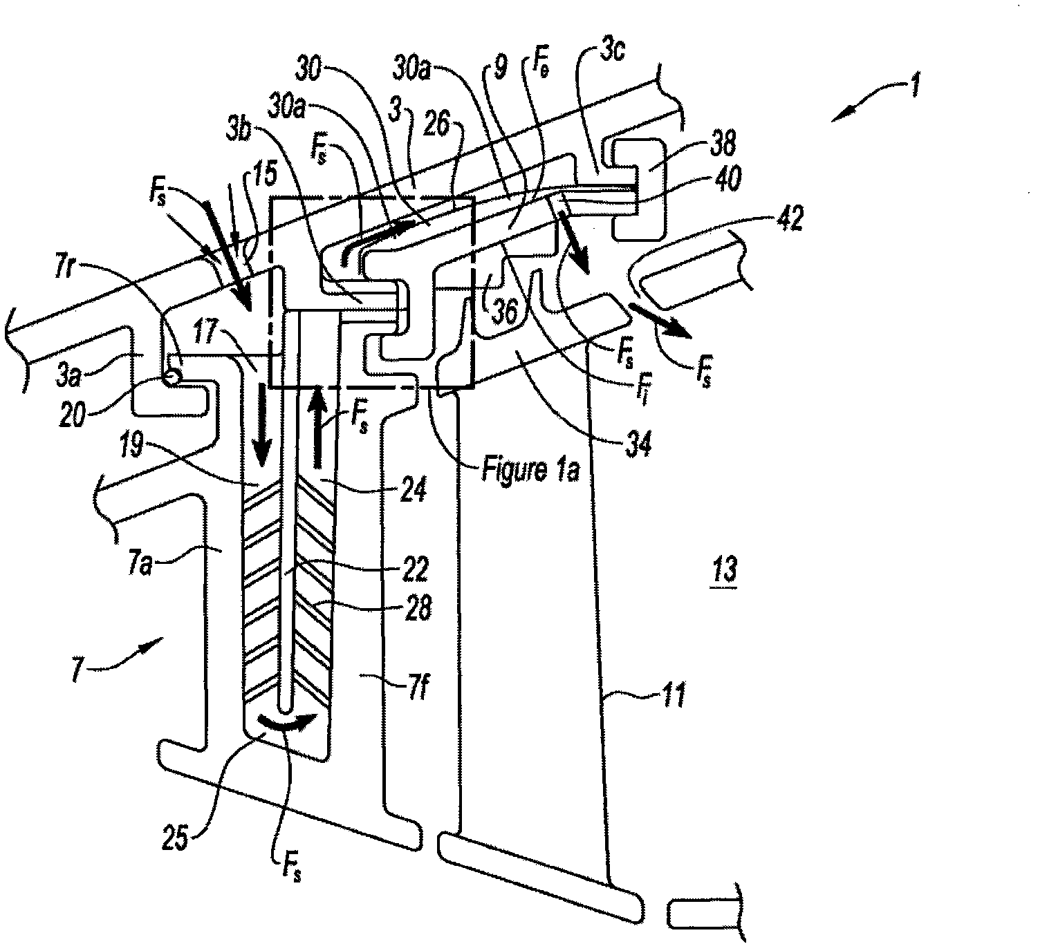 Method for cooling turbine stators and cooling system for implementing said method