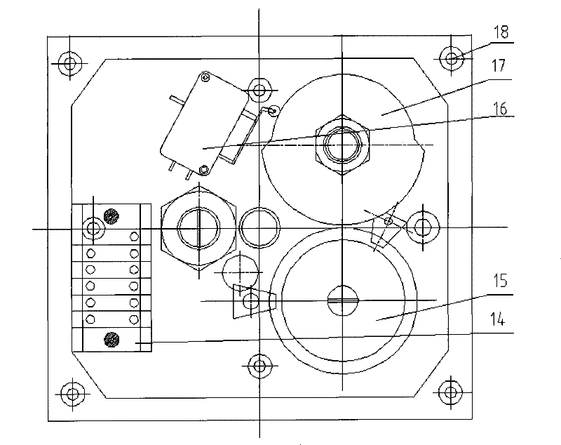 Marine minitype stepless speed regulating manual control handle