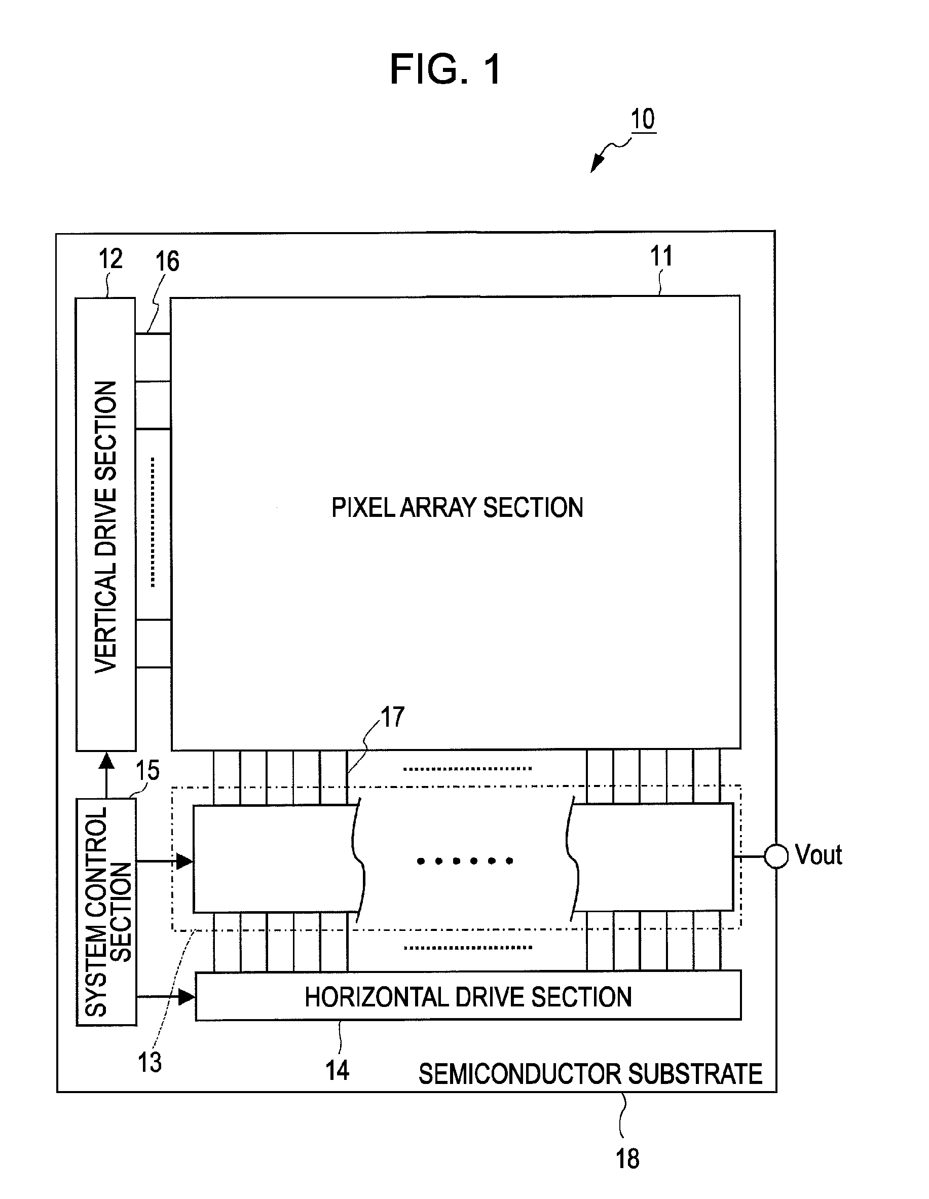 Solid-state imaging device for high density CMOS image sensor, and driving method thereof