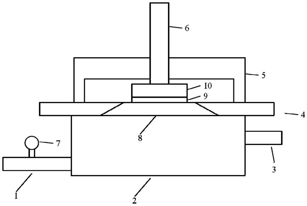 Test method for bonding performance of coating materials under pressure and water seepage