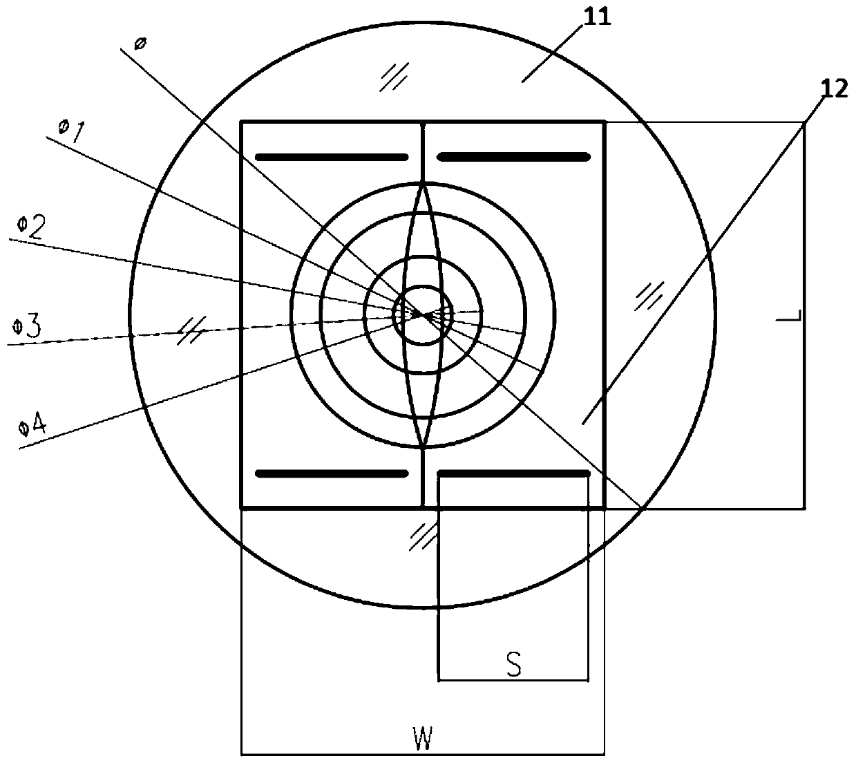 Point source transmittance test system