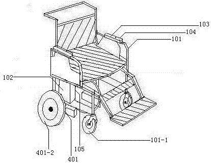 Automatic electric wheelchair vehicle