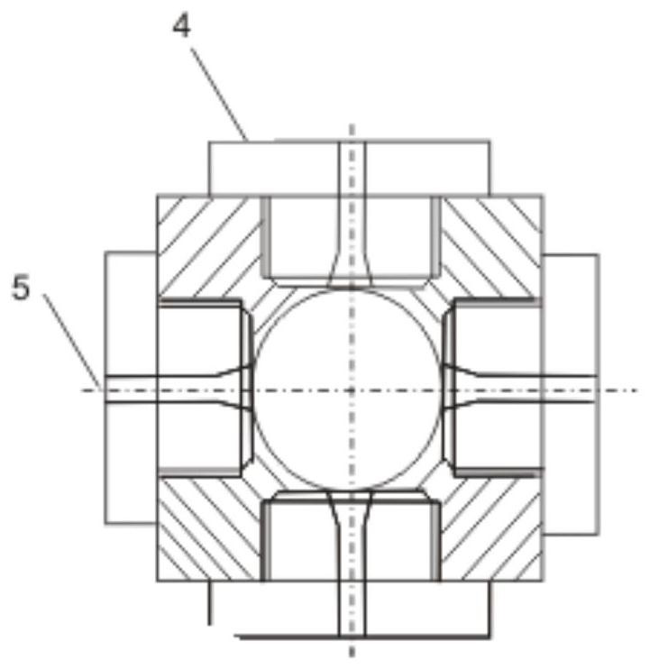 Anti-erosion hydraulic fracturing spraying device and fracturing method