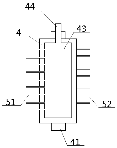 A vertical net laying system for honeycomb porous structure cotton and its application method