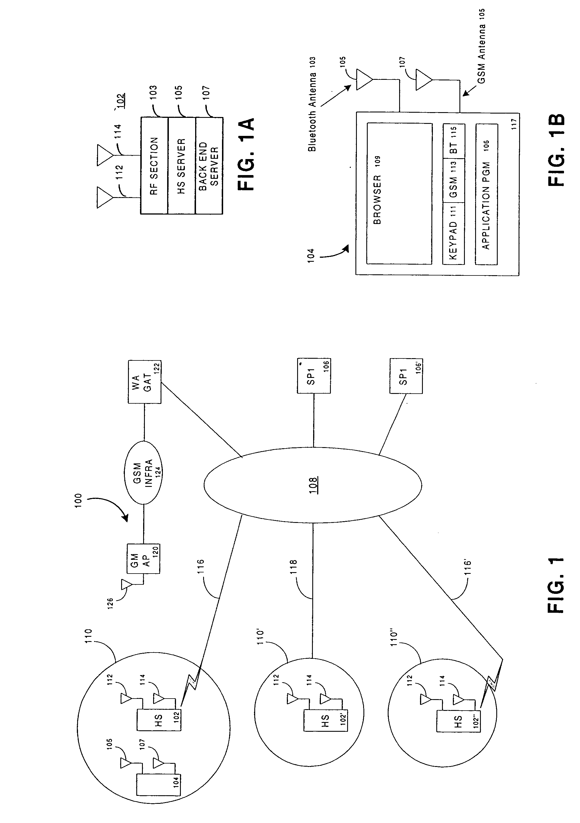 Mapping wireless proximity identificator to subscriber identity for hotspot based wireless services for mobile terminals