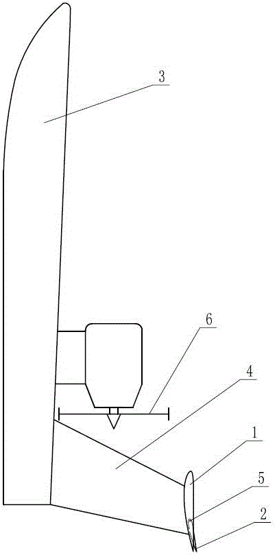 Air-propelled ship automatic trim adjustment device